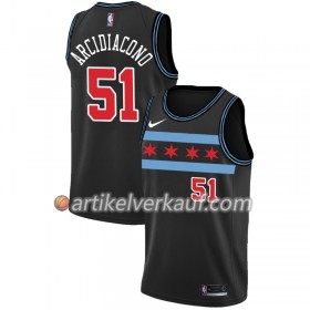 NBA Chicago Bulls Trikot Ryan Arcidiacono 51 2018-19 Nike City Edition Schwarz Swingman - Herren